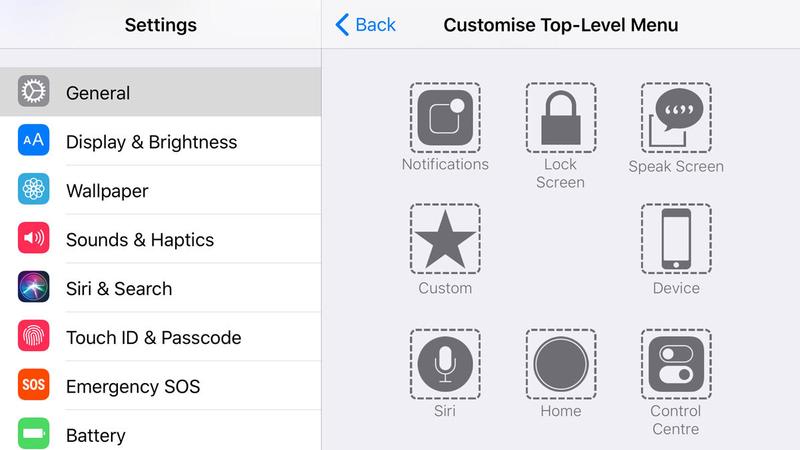 Add Home Button iPhone Screen