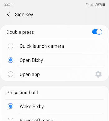 Disable Power Button Camera Galaxy Note 20 Ultra