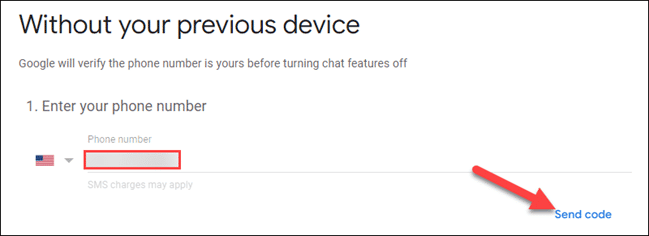 Disconnect Phone Number RCS Android