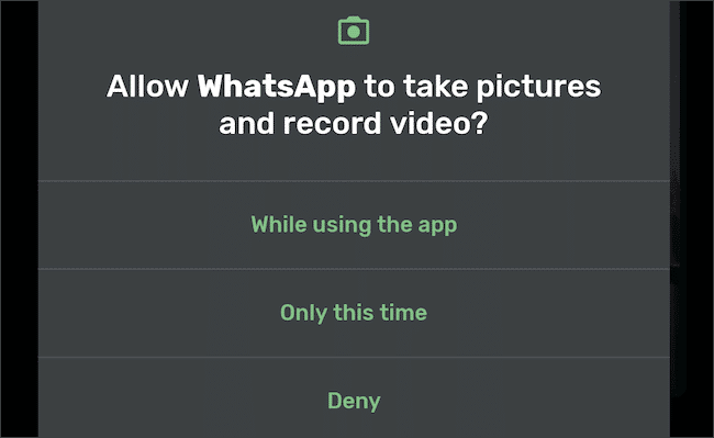 Grant Temporary Permissions Applications Android