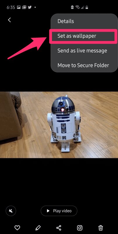 set video wallpaper on android 