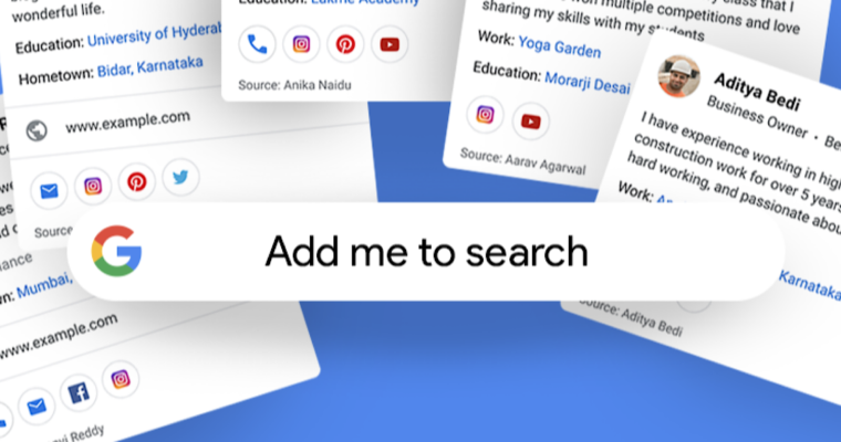 Google Add Me To Search Virtual Google Card