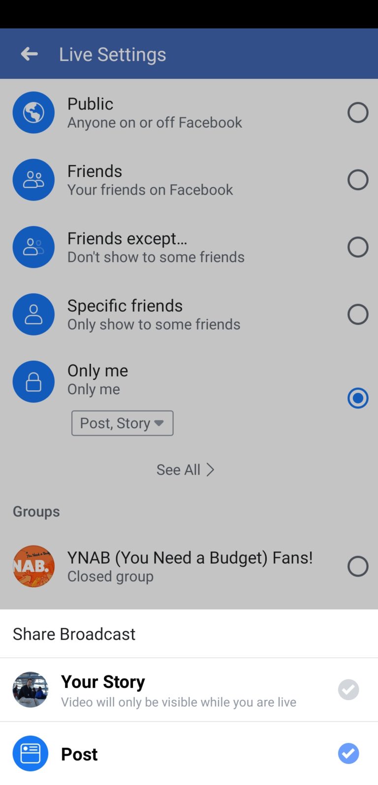 live stream on facebook