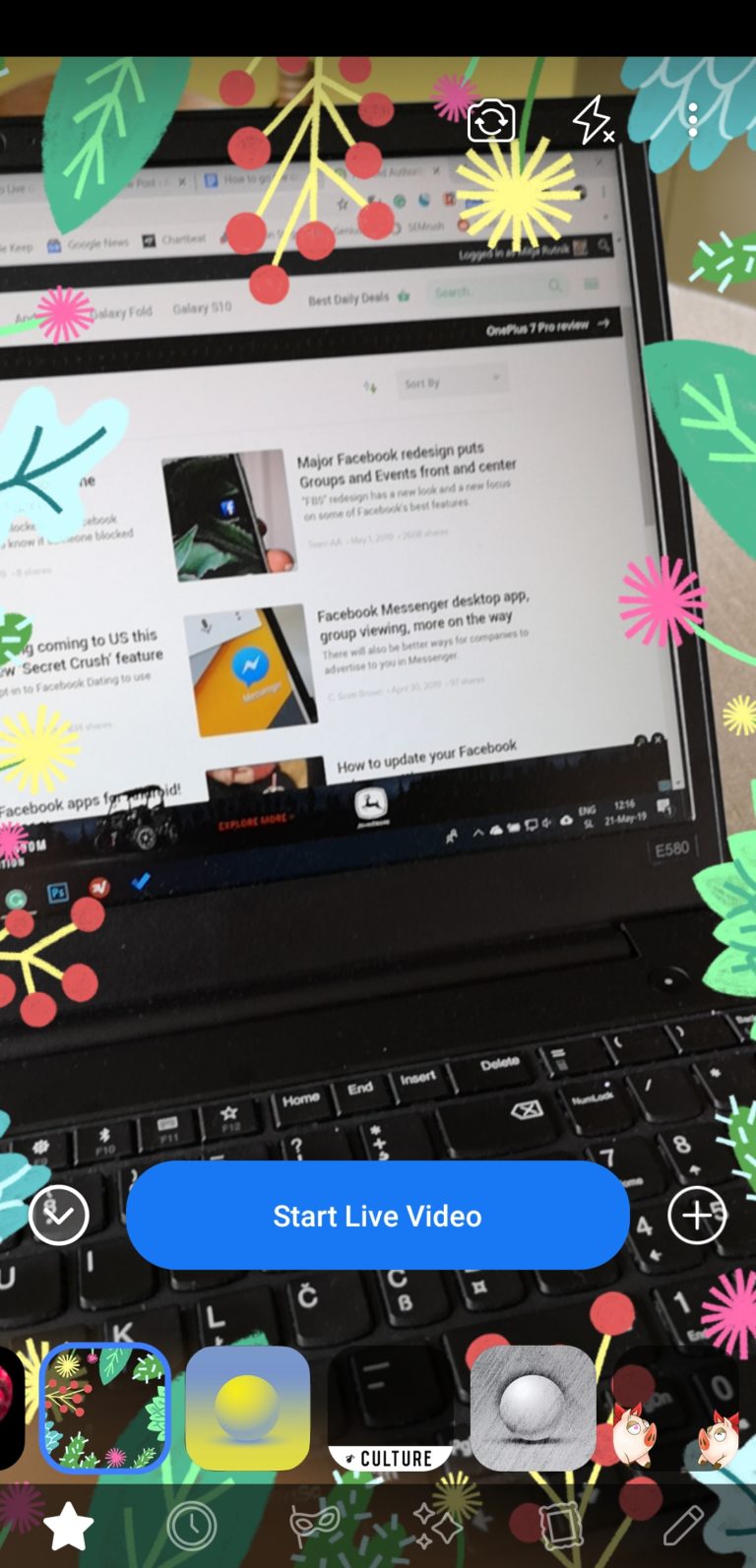 live stream on facebook