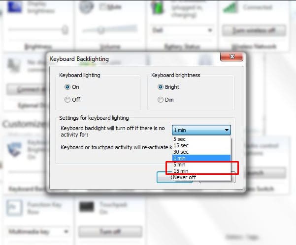 Activate Keyboard Backlight Windows 10