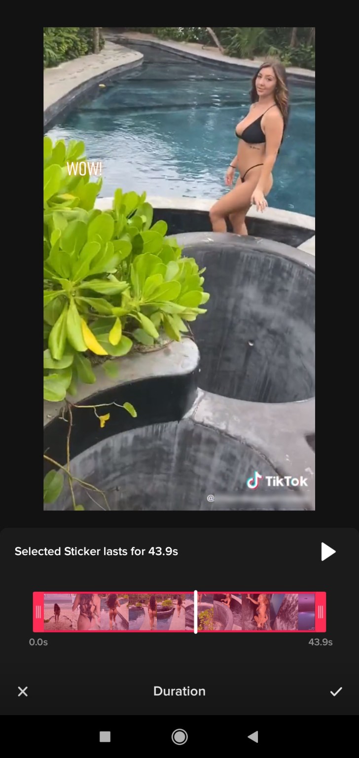 Add Timed Text TikTok