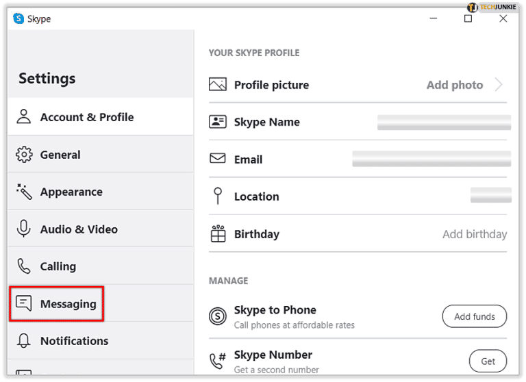 Turn Off Skype Read Receipts