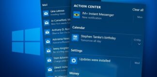 Windows 10 Action Center