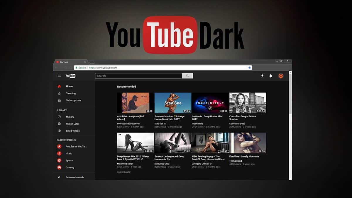 Youtube Dark Mode