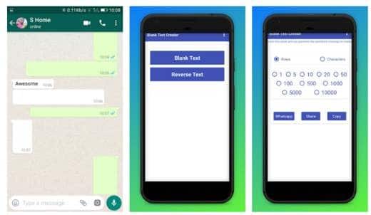 Blank Text Creator Send Empty Message