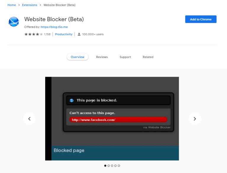 Block Websites In Chrome