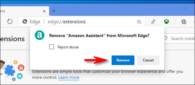 Uninstall Deactivate Extensions Microsoft Edge