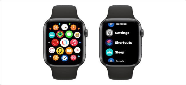 change app layout apple watch