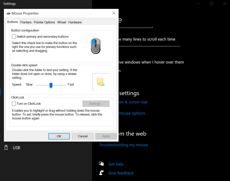Change Mouse Speed Windows 10