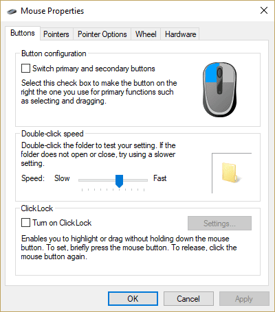 Change Mouse Speed Windows 10