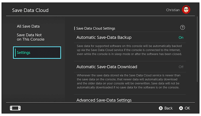 Automatically Sync Save Data Nintendo