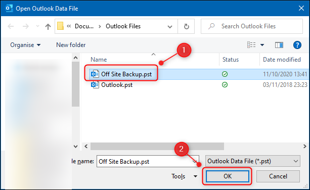 Open PST File Microsoft Outlook