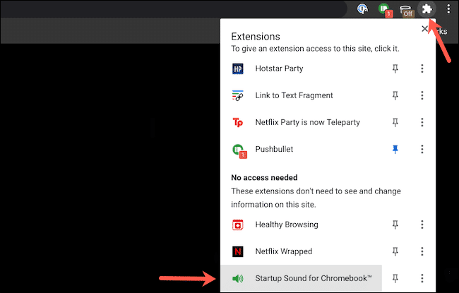 Activate Startup Sound Chromebook