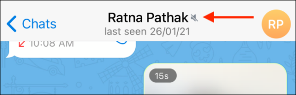 Conversation Muted In Telegram