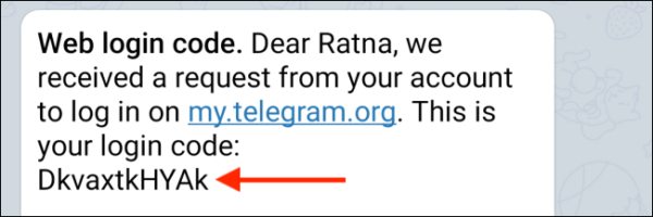 Copy Code From Telegram App