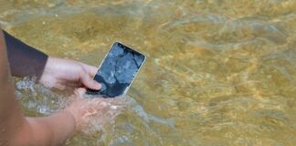 Beach Water On Phone
