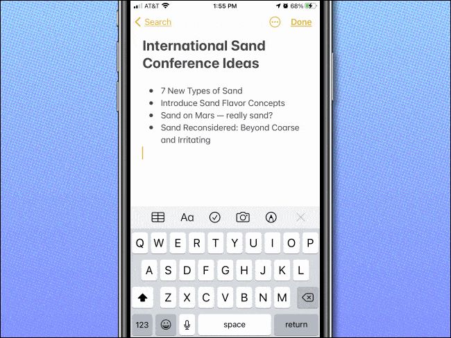 Iphone Virtual Keyboard