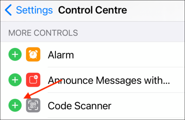 Tap To Add Code Scanner Control
