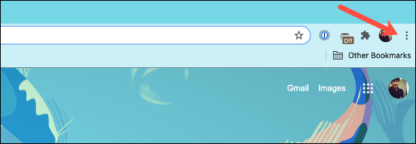 Google Chrome Three Dot Menu