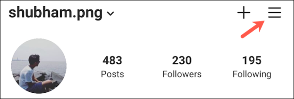 Instagram Profile Page Three Line Menu (2)