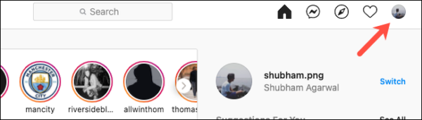 Instagram Website Settings