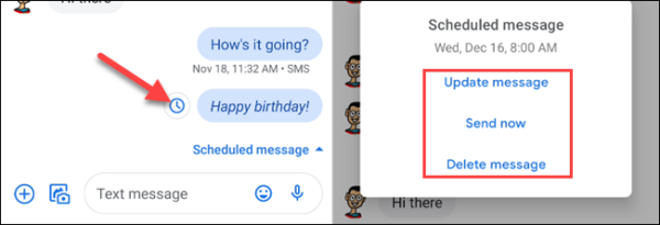 Message Schedule 9