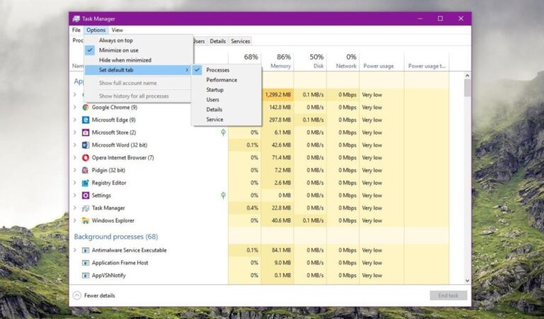 Windows 10 Task Manager