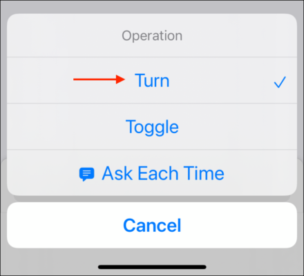 Choose Turn Option