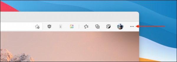 Click Menu Button In Microsoft Edge