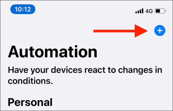 Tap On Plus Button From Automations Tab
