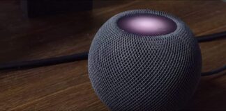Apple Homepod Mini Sitting On A Desk