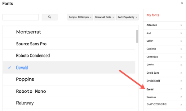 Addmorefonts Googledocs