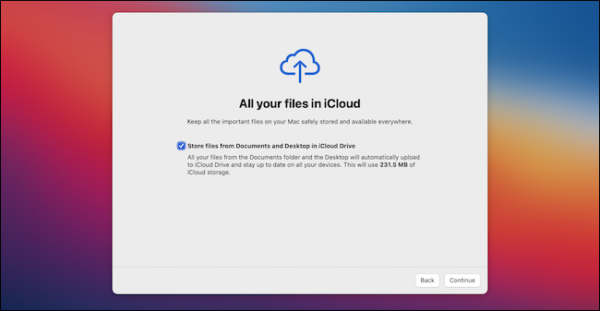 Desktop And Documents Sync Prompt During Set Up