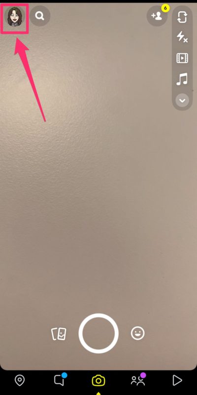Activate Snapchat Dark Mode iPhone