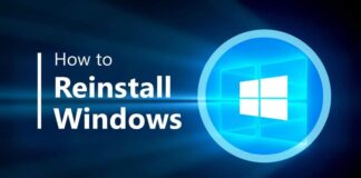 Reinstall Windows