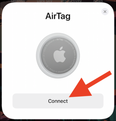 Tap The Connect Button