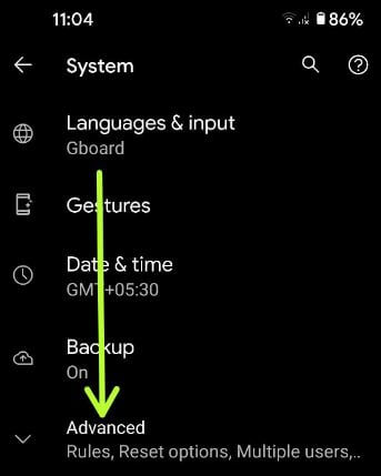 Enable USB Debugging Mode Pixel 5