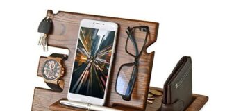 Teslyar Wood Phone Docking Station 1