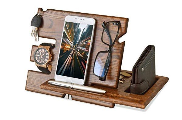 Teslyar Wood Phone Docking Station 1