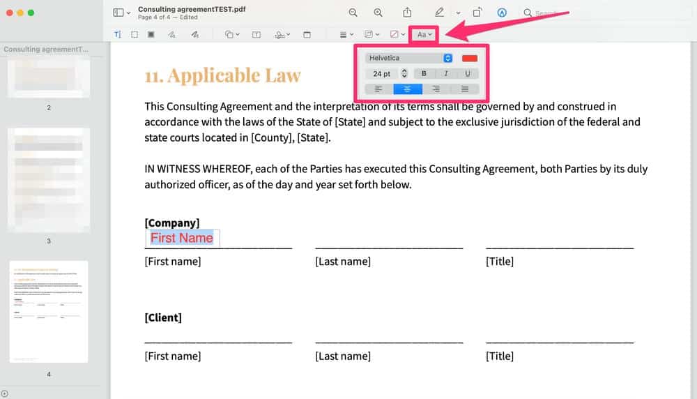 Type On A PDF