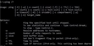 Ping Command Prompt