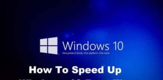How To Speed Up Windows 10 Boot