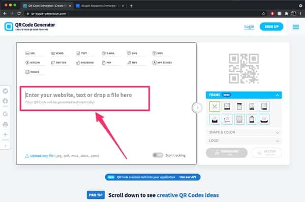 Create A QR Code