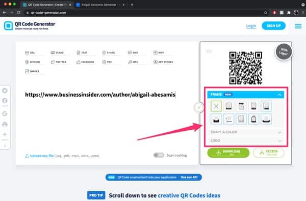 Create A QR Code