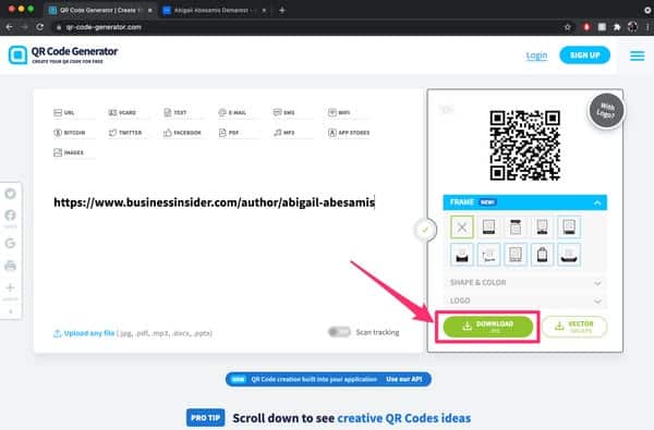 Create A QR Code